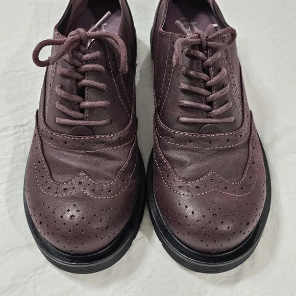 Mudd Womens Burgandy Oxfords Size 9 - Picture 5 of 8